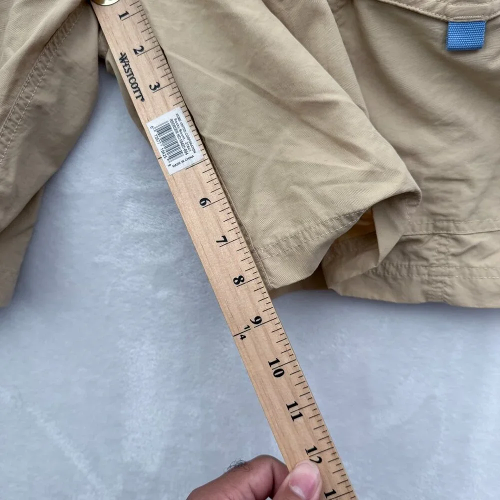 Polo Ralph Lauren Shorts Mens L Beige Swim Trunks Cargo Pocket Elastic Waist